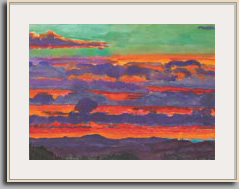 Graham Nickson   "Sarageto Dawn VII, Tuscany"   2006   21" x 29&frac14;"
